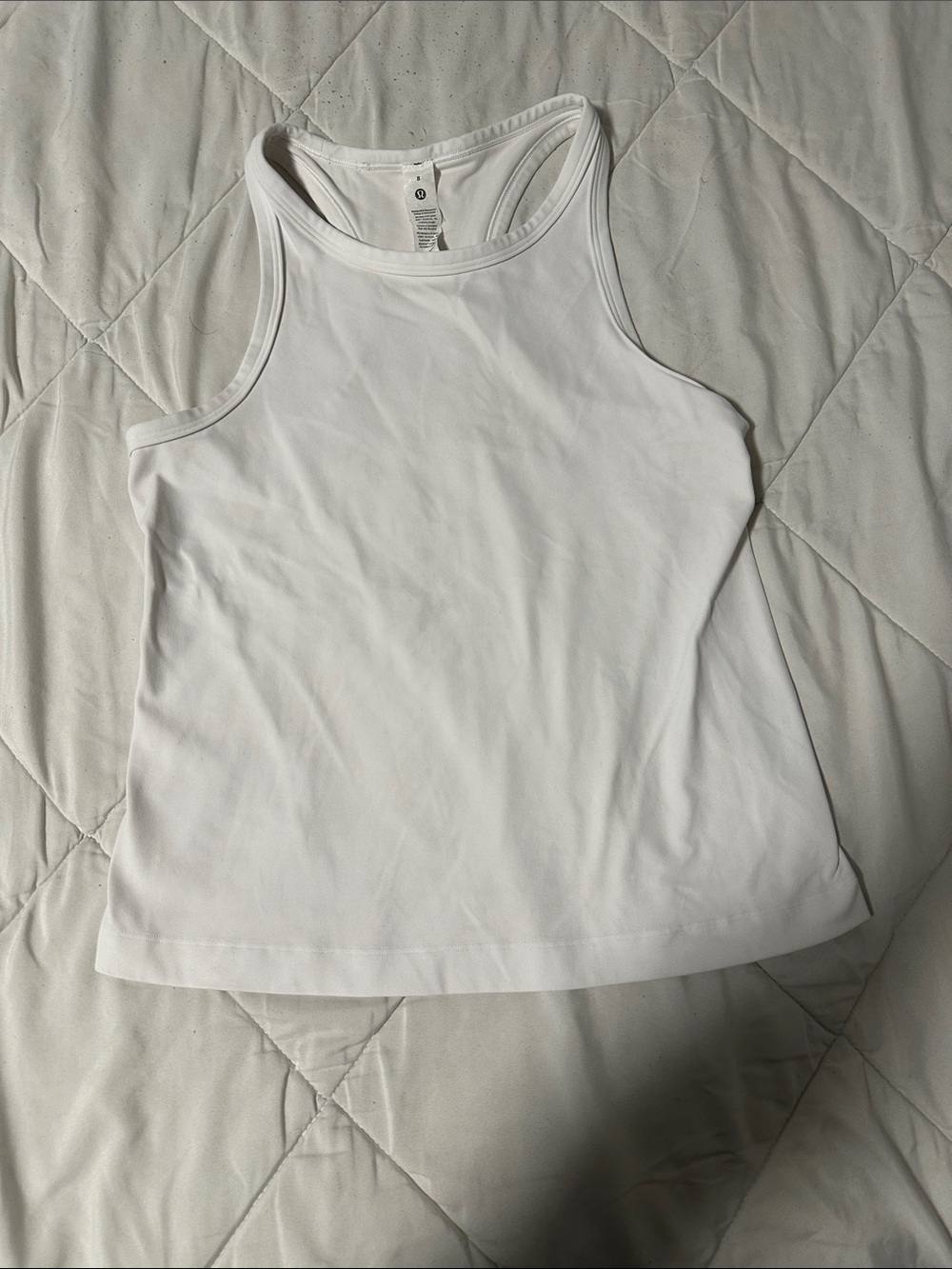lululemon athletica White Racerback Tank Top